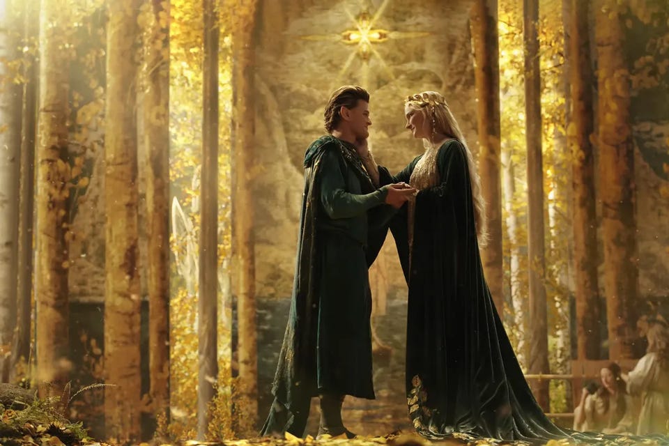 Elrond and Galadriel Rings Of Power