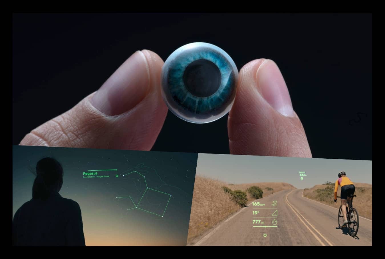Augmented Reality Contact Lens With Built In microLED Display!
