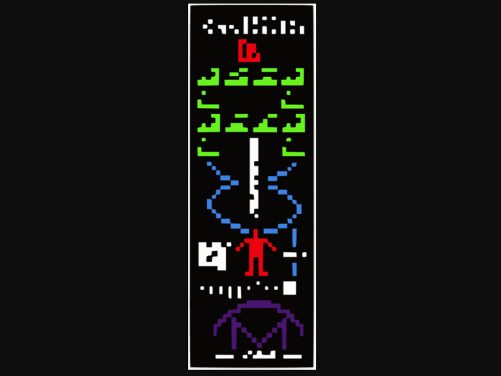 Image of the Arecibo message