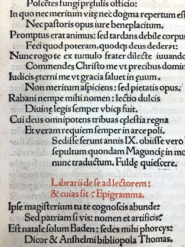 Ligaduras exóticas em impressos de Aldus Manutius, como entre as letras “ct” e “st”
