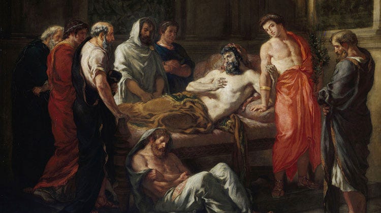 Eugene Delacroix, ’Last Words of the Emperor Marcus Aurelius' - The Culturium