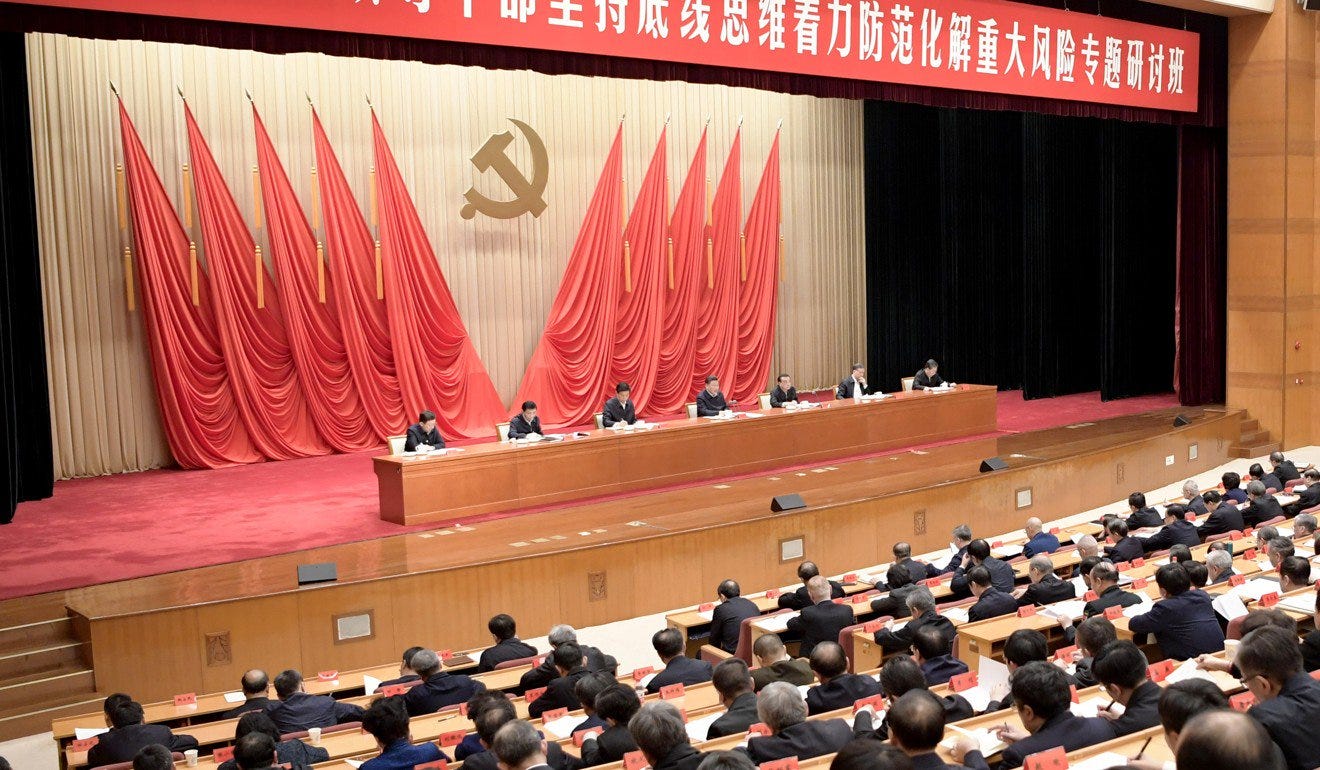 Hundreds of senior officials from all provinces and autonomous regions attended the study session at the Communist Party School in Beijing on Monday. Photo: Xinhua
