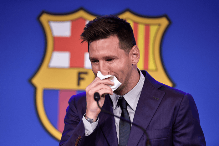 Lionel Messi confirms Barcelona exit as he cries at farewell - The Athletic