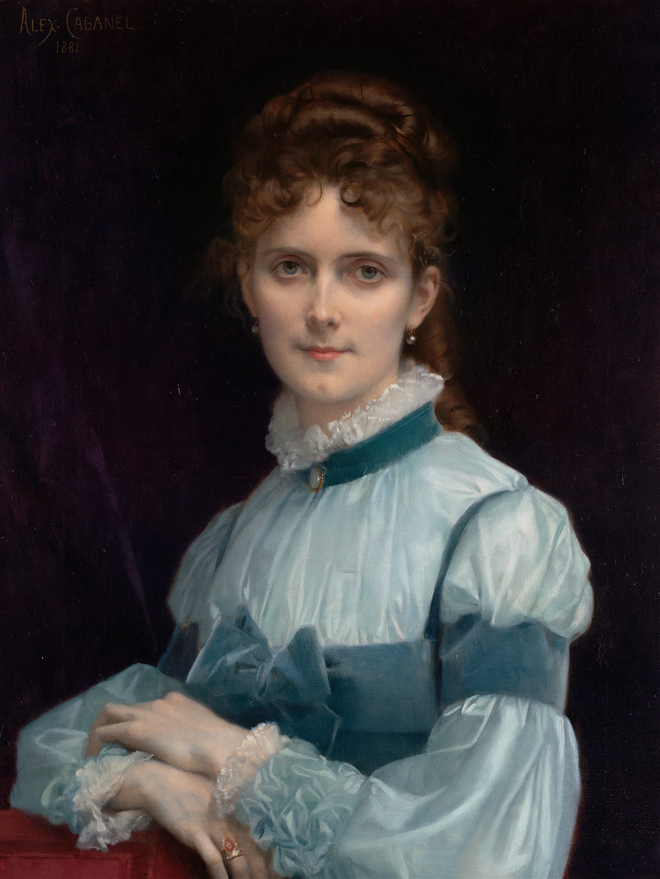Portrait of Miss Fanny Clapp (1881) by Alexandre Cabanel