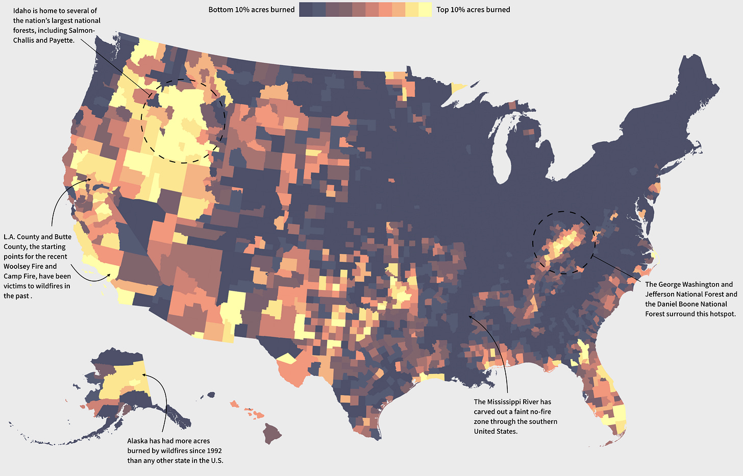 Wildfires Map Large