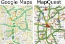 Google Maps vs. MapQuest for Atlanta traffic