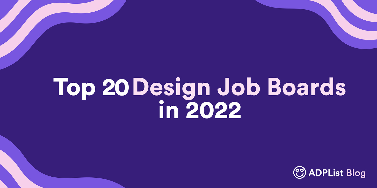 Top 20 Design Job Boards 2022