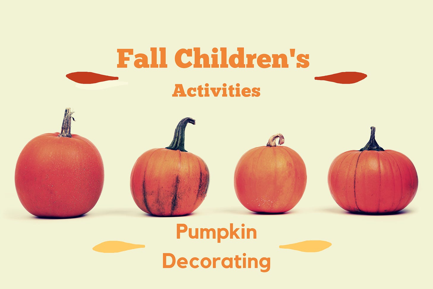 Fall Children's Activities: Pumpkin Decorating