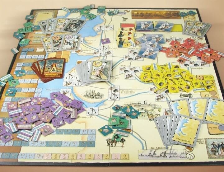the board game Brass - Lancashire in the Industrial Revolution