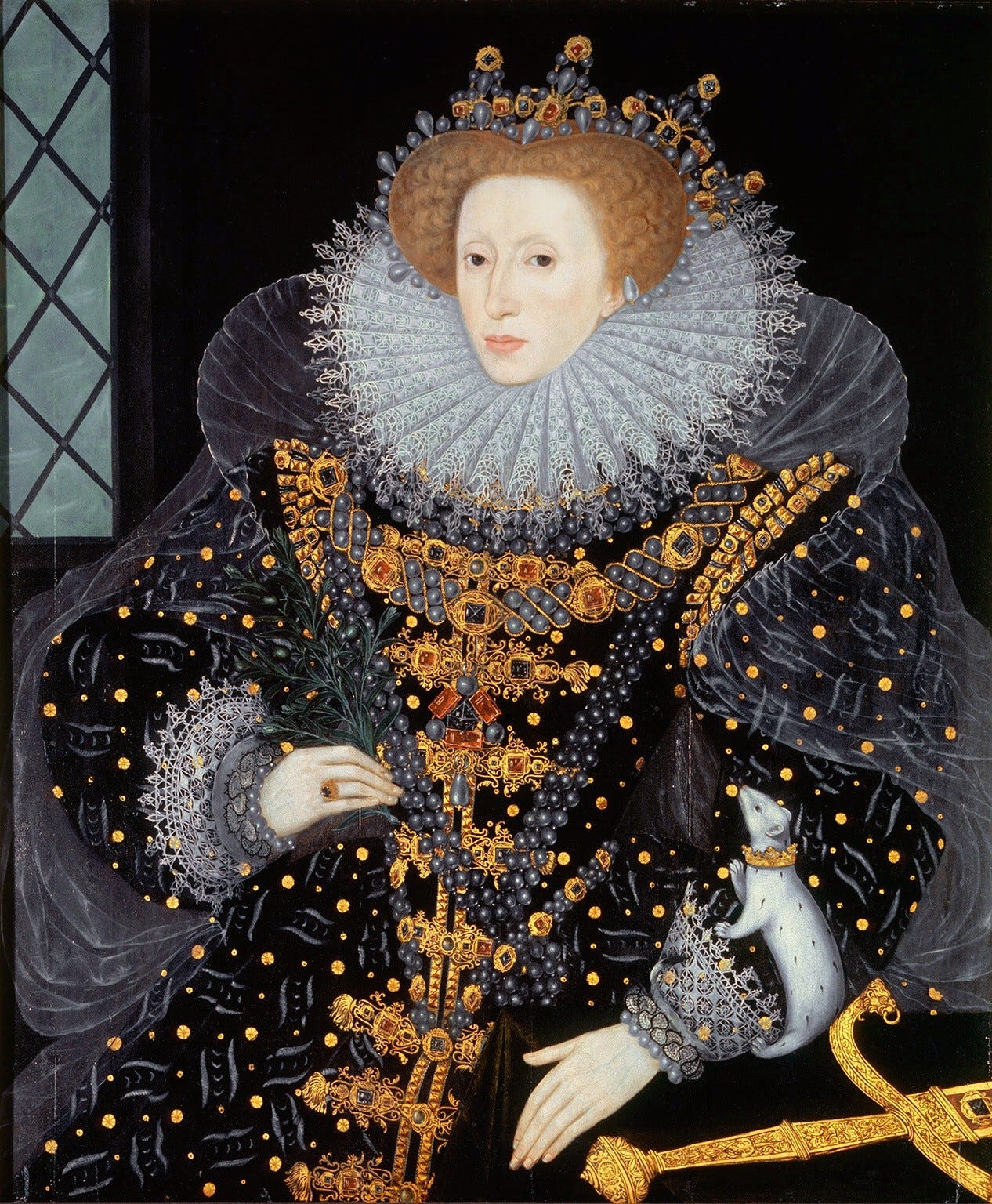 Portrait peint d’Elisabeth d’Angleterre,