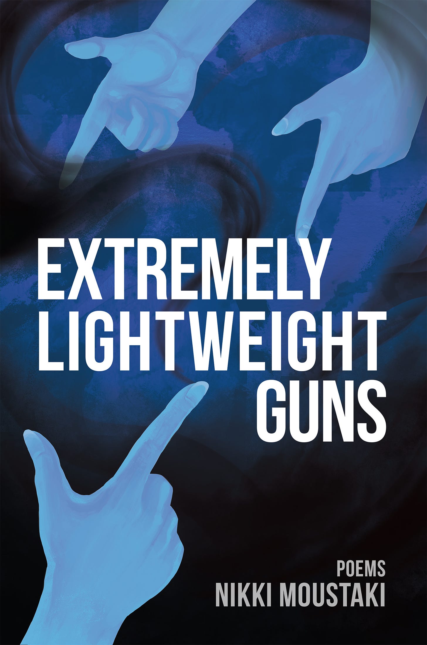 This is the book cover for Extremely Lightweight Guns by Nikki Moustaki