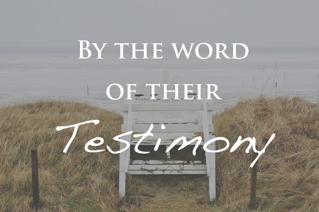 By the Word of Their Testimony | Pedestrian God