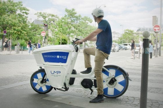 Ecox partnership debuts emergency e-bikes for Parisian doctors