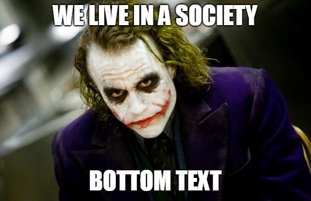 we live in a society