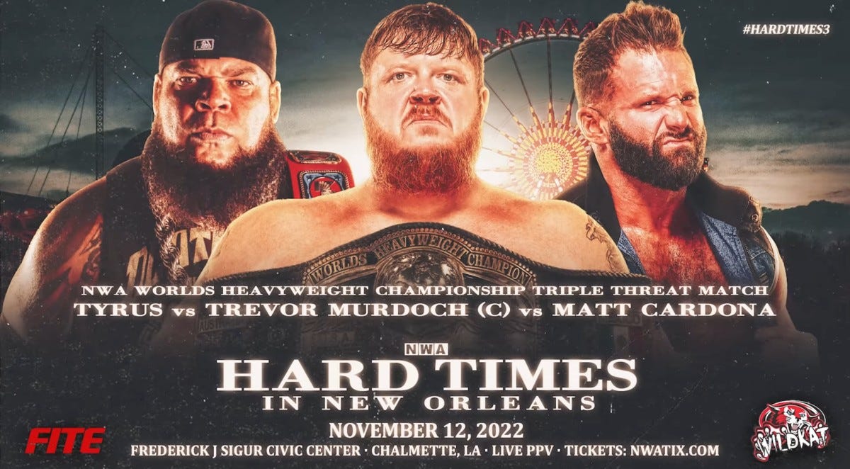 Tyrus added to NWA Hard Times 3 World title match - WON/F4W - WWE news, Pro  Wrestling News, WWE Results, AEW News, AEW results