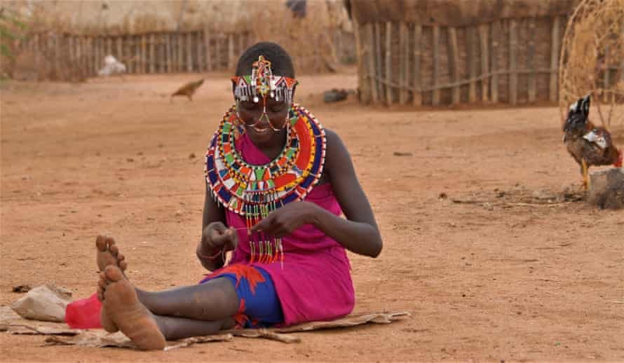 Christine Sitiyan, 25, found refuge in Umoja village after fleeing from her husband