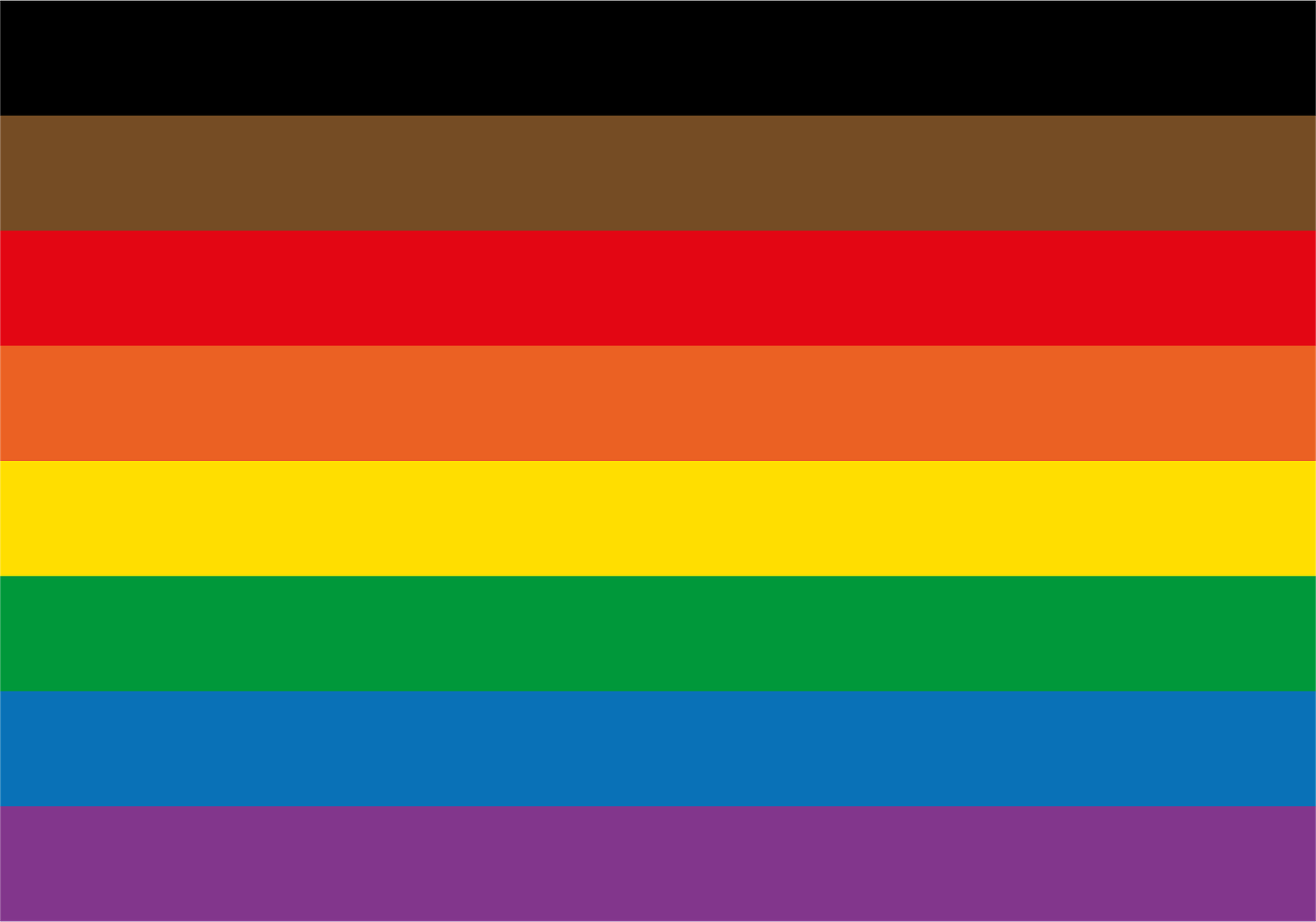 bandiera LGBTI+ contro razzismo