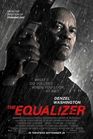 The Equalizer one sheet Denzel