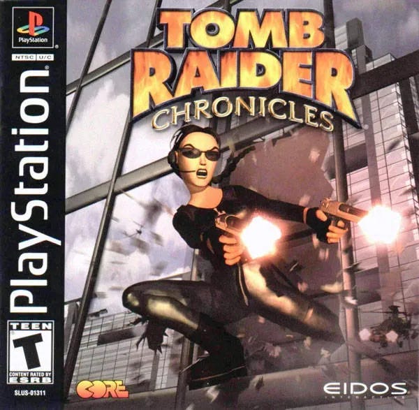 PS1 Tomb Raider Chronicles cover art