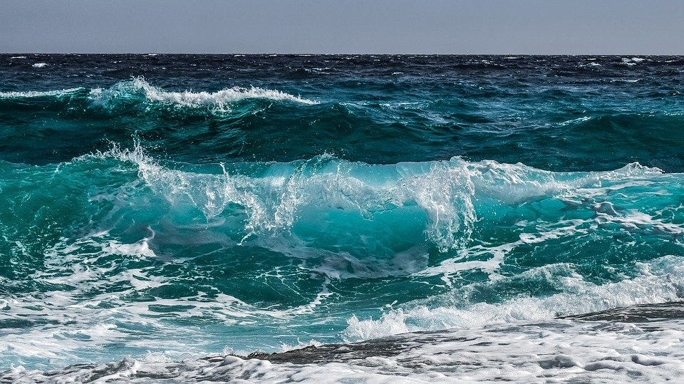 Waves, Sea, Ocean, Beach, Blue Water, Clear Water