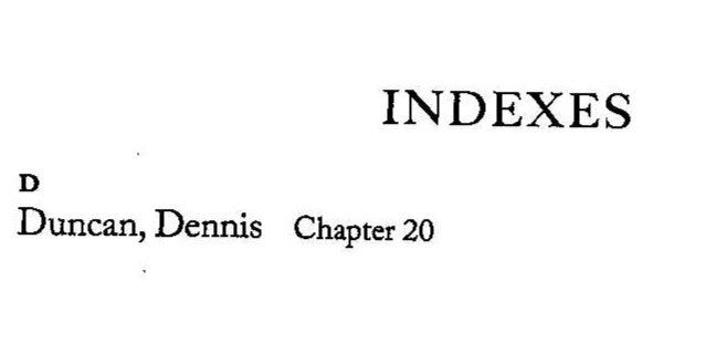 Title page of the chapter on indexes.