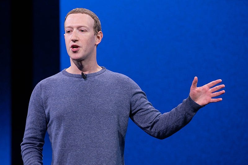 Mark Zuckerberg, en una foto del 2019