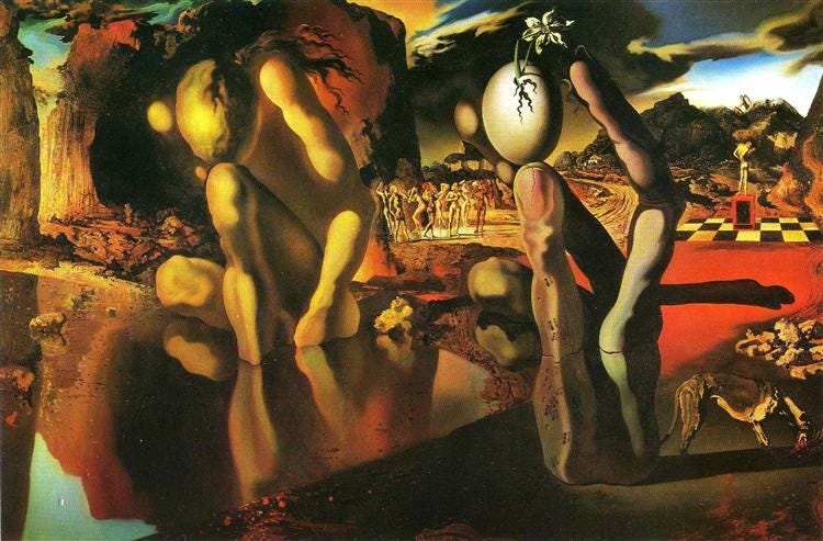 The Metamorphosis of Narcissus, 1937 - Salvador Dali