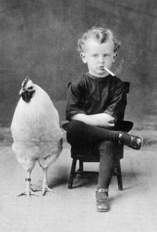 Why Is This Child Smoking a Cigarette Next to a Chicken? | Writer's Block  Coffee