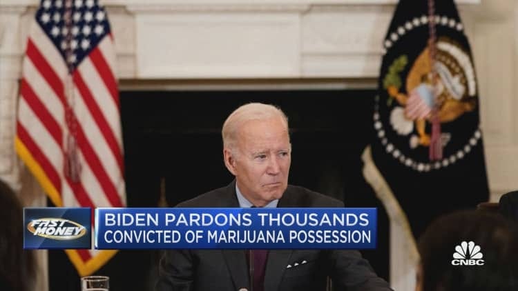 Biden pardons thousands of people convicted of marijuana possession