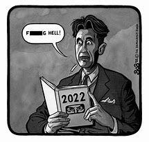 Image result for george orwell reading  2022 book meme