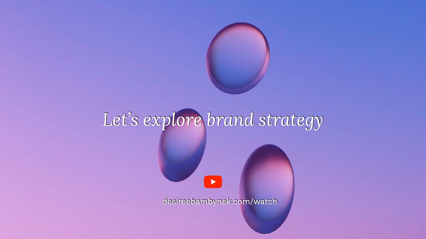 Let's explore brand strategy