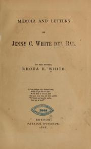 Jenny C. (White) Del Bal (1835-1867) | Open Library