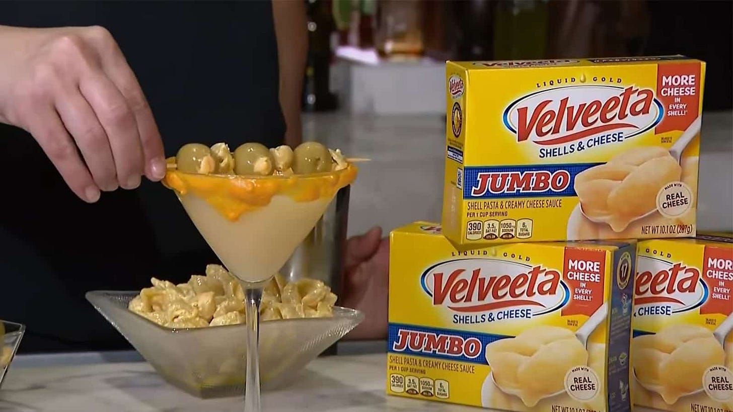 Velveeta made a cheese martini and the internet is disgusted - Dexerto