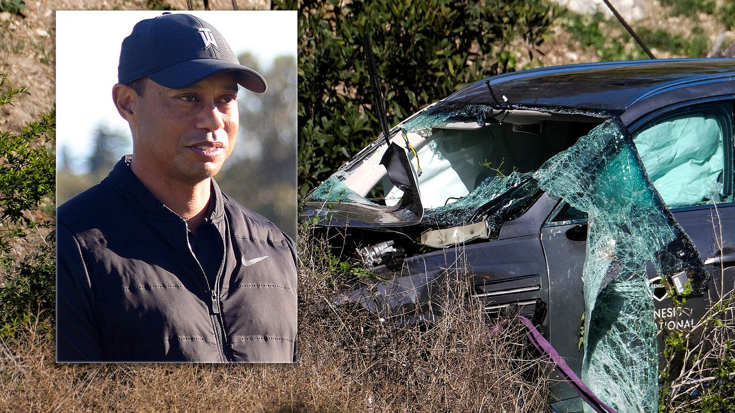 Tiger Woods shares update on his condition after grisly LA car crash | US  News | Sky News