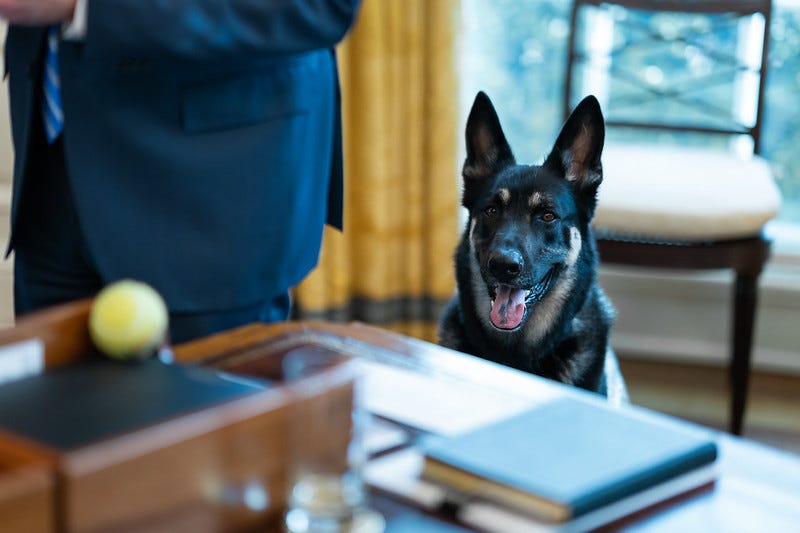 Photo of Major in the Oval Office