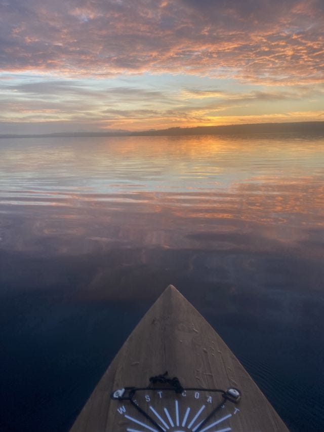 Sunrise in the Pacific Northwest