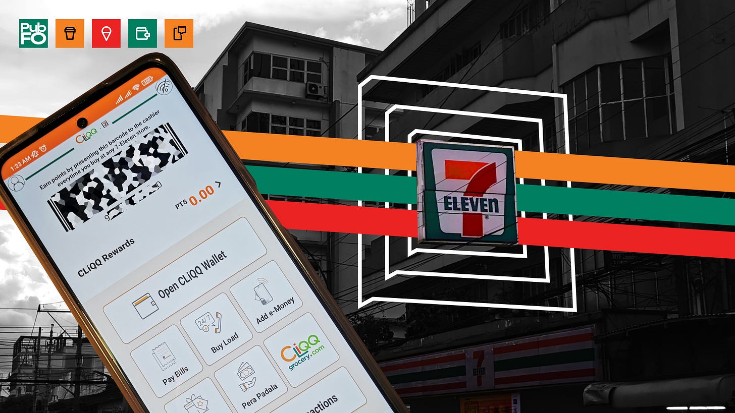 Article thumbnail: A colored 7-Eleven store sign with the CLiQQ app in front