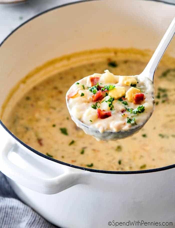 New England Clam Chowder - Spend With Pennies