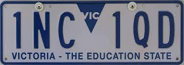 File:2018 Victoria registration plate 1NC 1QD The Education State.jpg -  Wikimedia Commons