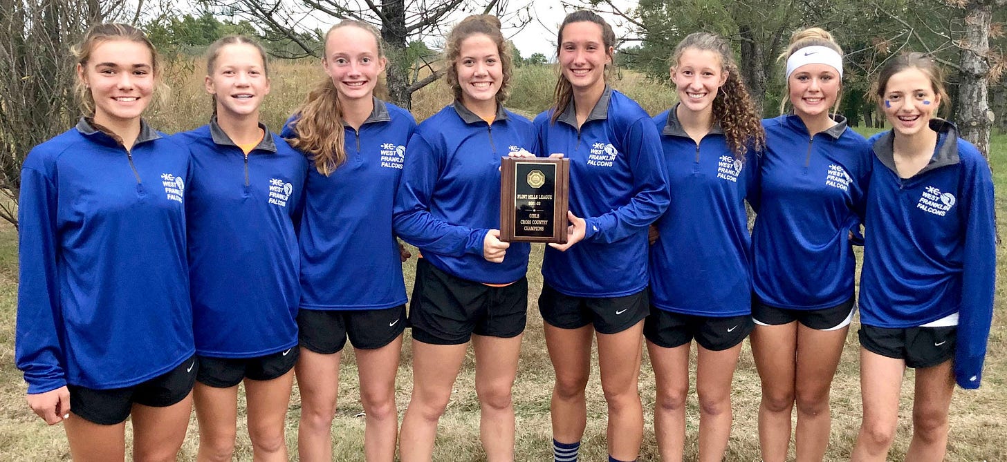 west franklin cross country teams sweep way to league titles