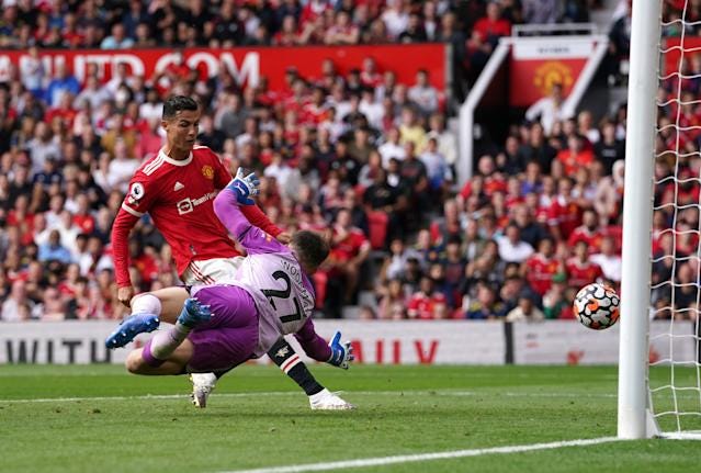 Cristiano Ronaldo scores twice in return to Manchester United