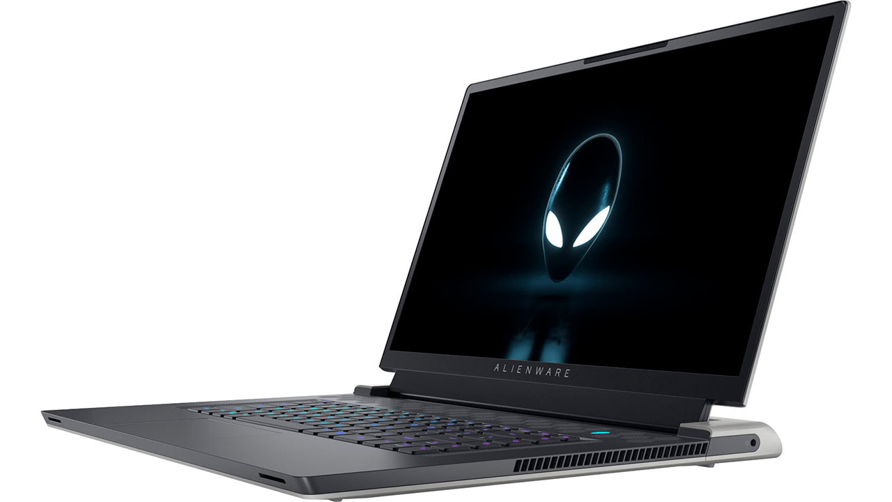 Alienware x17 gaming laptop on a white background
