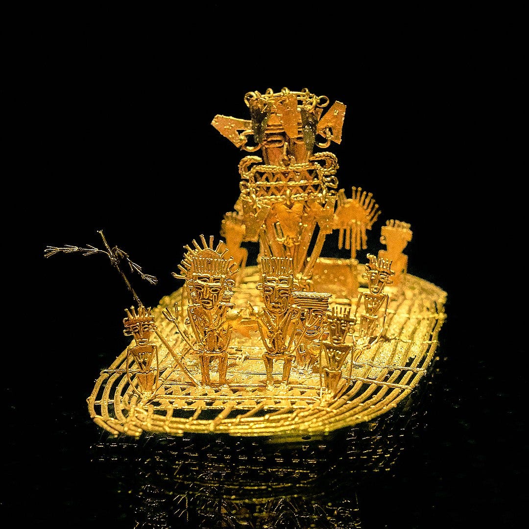 Zattera d'oro dei Muisca - foto: Pedro Szekely - CC BY-SA 2.0 Zattera d'oro dei Muisca - foto: Pedro Szekely - CC BY-SA 2.0