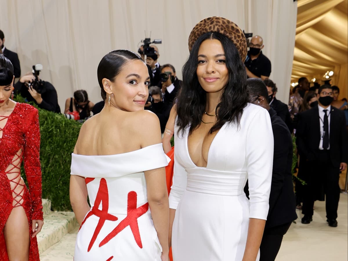 Met Gala 2021: AOC hit with ethics complaint over her appearance at the  event,as she fires back at critics &#39;policing her body&#39; | The Independent