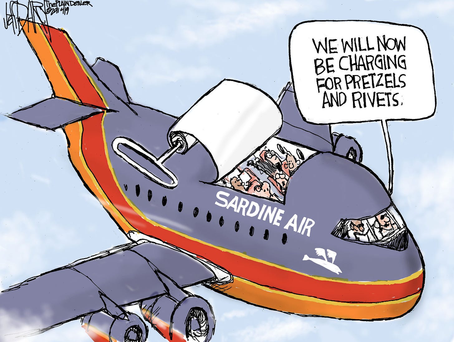 Southwest airlines sunroof: Editorial cartoon | cleveland.com