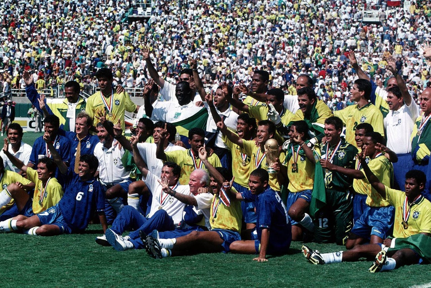 11 of Brazil’s victorious 22-man World Cup squad in 1994 were home-based players