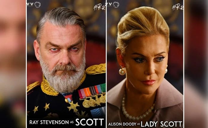 Ray Stevenson and Alison Doody as antagonists in RRR