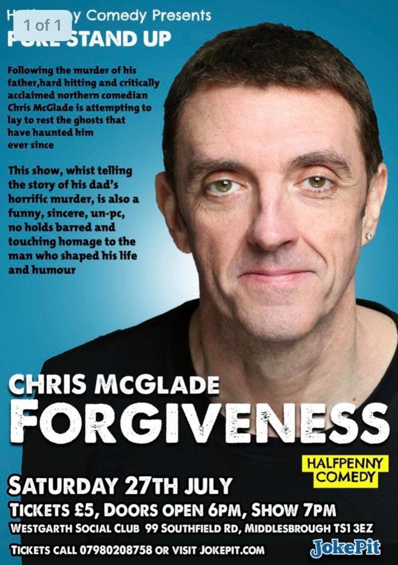 HALFPENNY COMEDY PRESENTS CHRIS MCGLADE - FORGIVENESS | JokePit - The  Comedy Box Office