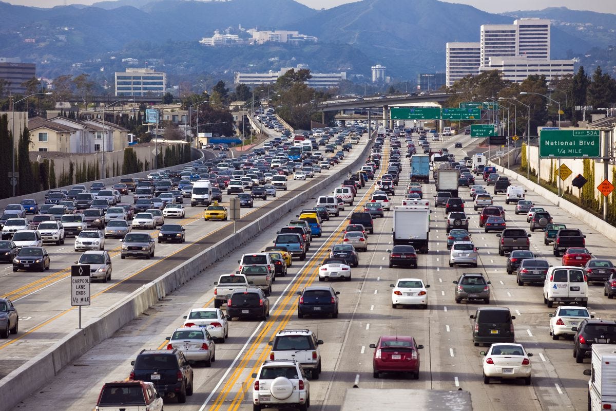 The Worst Day and Time to Drive on Every Los Angeles Freeway ...