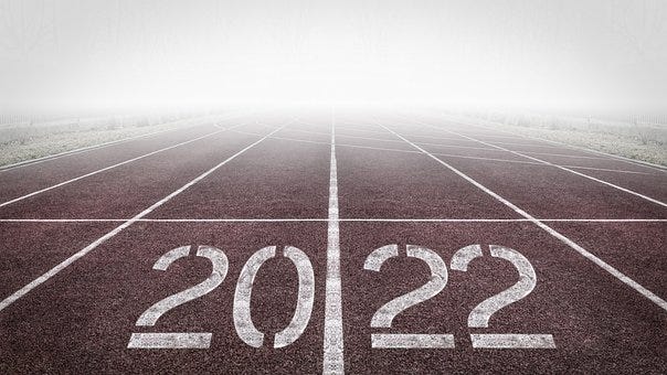 Year, 2022, Track, New Year, Calendar